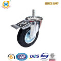 China high quality medium duty threaded stem Brake Rubber Wheel